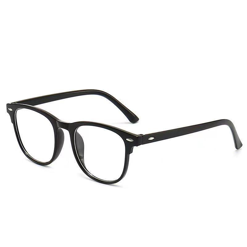 2025 New Anti-blue Glasses Frame Internet Popular Fashion Rice Nail Student Flat Mirror Korean Style Plain Glasses