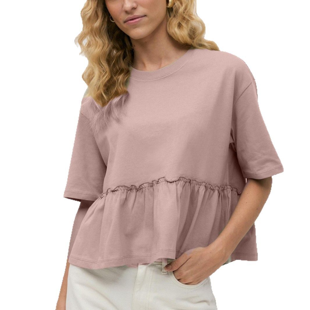 Cotton Pleated T Shirt Soft Loose Fit Round Neck Casual Everyday Wear Wholesale Available fast shipping