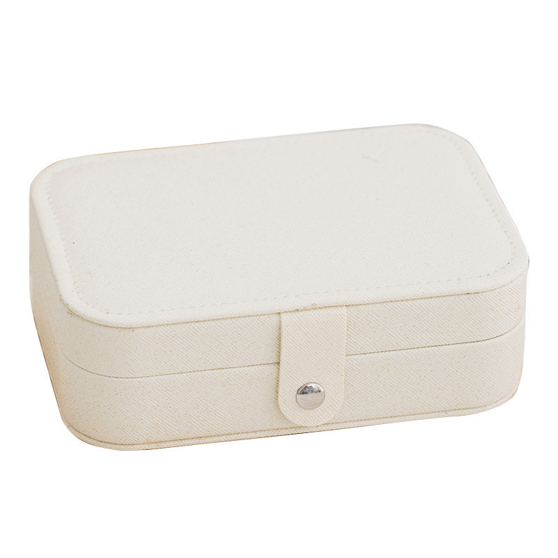 Cross-border simple portable jewelry box travel jewelry storage bracelet jewelry earrings storage jewelry box in stock wholesale