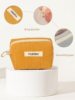 Ins Retro Corduroy Pure Color Simple Coin Purse Bluetooth Headset and Coin Purse Versatile