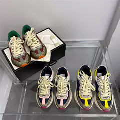 2024 New G home daddy shoes women's new color matching presbyopic colorful thick bottom hidden height increasing couple casual sneaker men