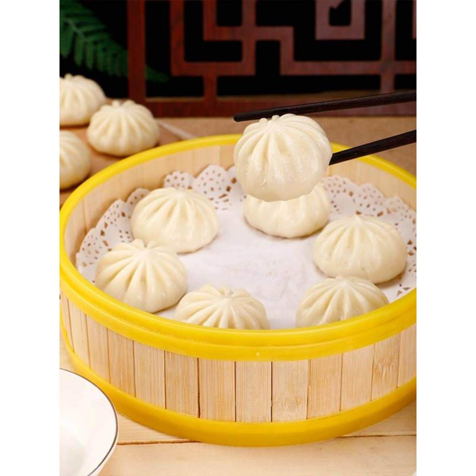Lianfuji Fresh Meat Xiaolongbao Steamed and Fried Breakfast Sauce Meat Buns 1.0kg Pack Ready-To-Eat Frozen Semi-Finished Pan-Fried Buns