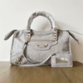 Gold rivets - medium light grey - ships today (in stock)