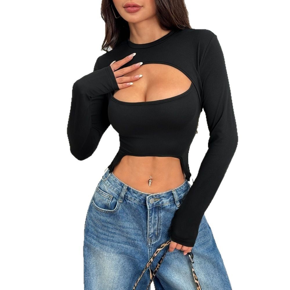 Trendy Street Style T Shirt Spring Summer Collection Slim Fit Cropped Layered Look Wholesale Available