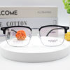TR90 metal non-magnetic titanium retro eyebrow myopia glasses frame Net red transparent frame FC152