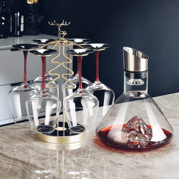 High-end Burgundy Wine Glass Decanter Set Home Entry Luxury Wine High-foot High-end New Wine Utensils