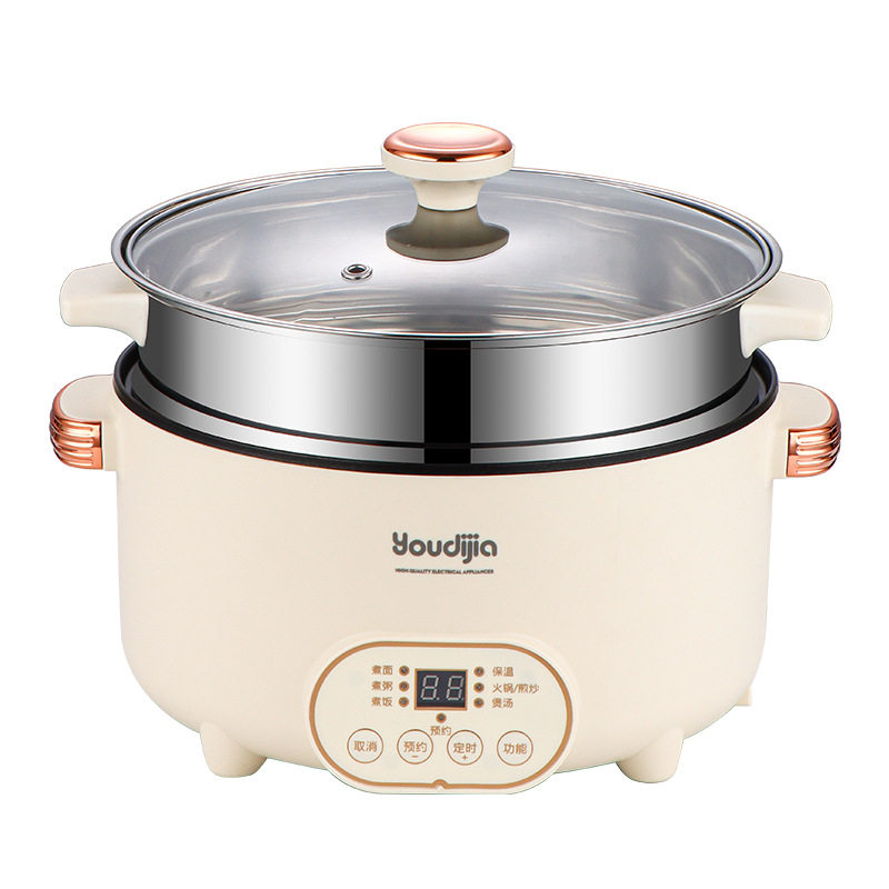 110V多功能智能电煮锅台湾日本美国加拿大宿舍家用电热火锅,淘宝优惠券,粉丝福利购,淘宝优惠卷