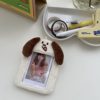 Cartoon Puppy Plush Card Holder Ins Style Polaroid Idol Card Holder Keychain Card Access Card