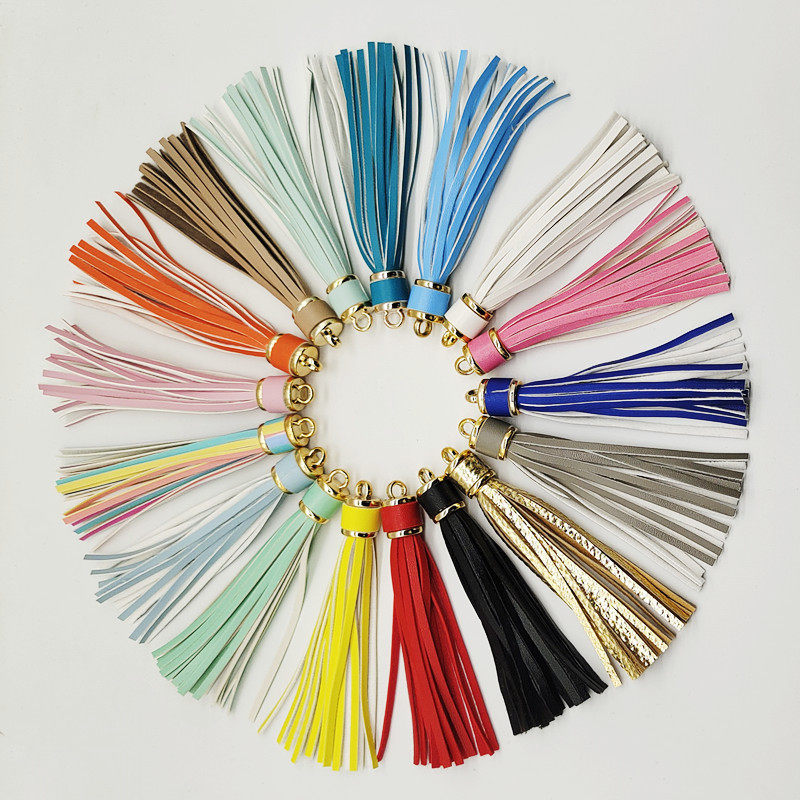 Leather Tassel Bag Charm Pu Tassel Tassel Keychain Accessories Leather Tassel Keychain Tassel Buckle