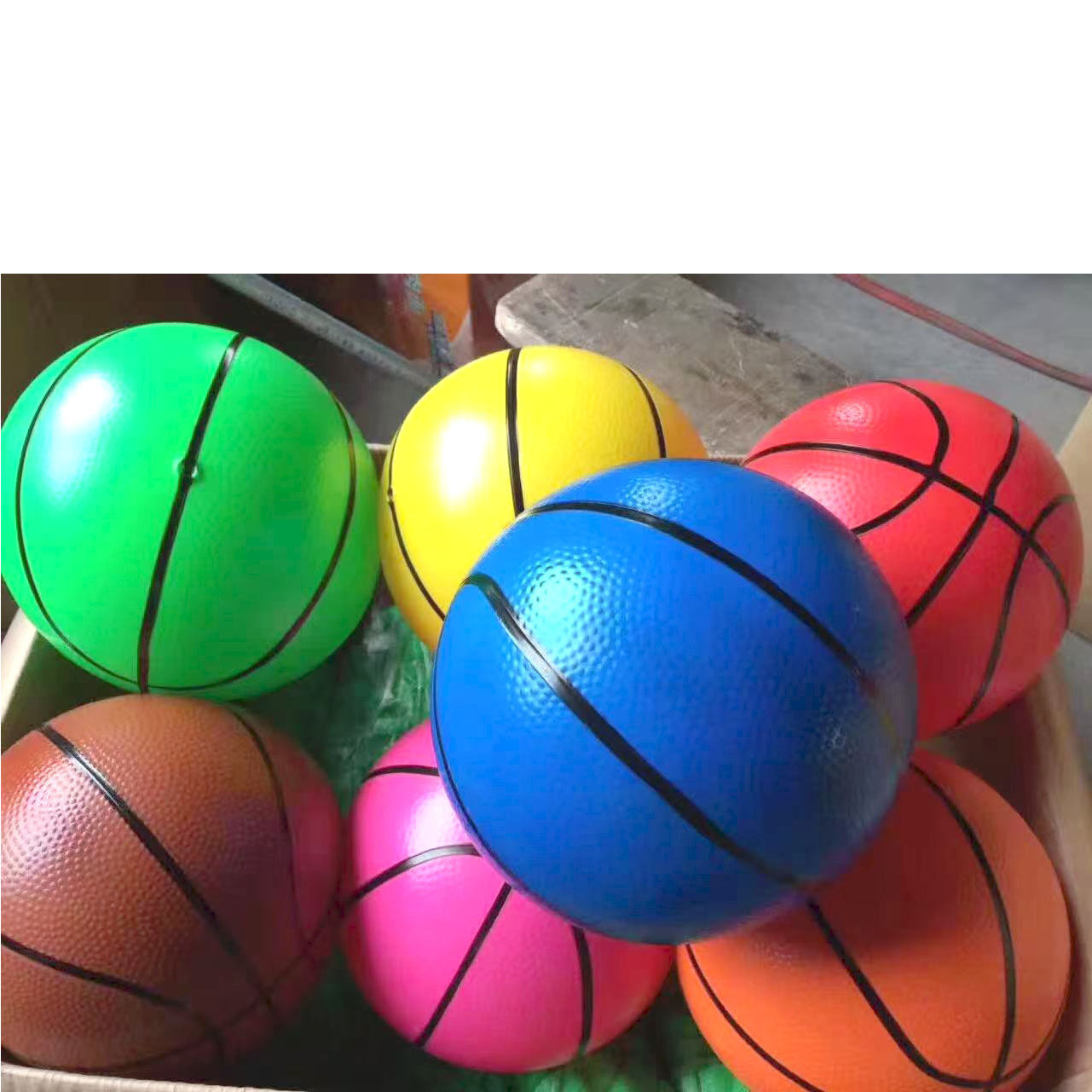 10cm Colorful Children's Inflatable Mini Basketball Outdoor Bouncing Ball Toy Kindergarten Reward Parent-Child Interactive Small Rubber Ball