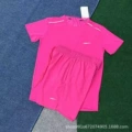 Rose red (crystal strip short sleeve rose red + d218 pink)