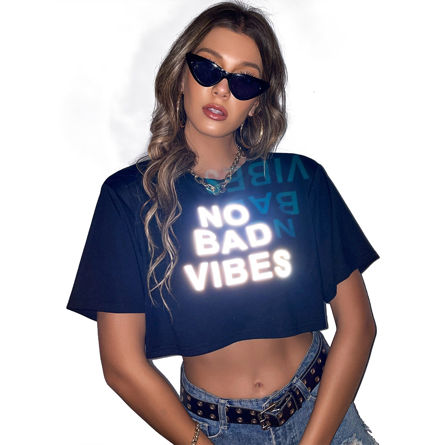 Casual Printed Short Sleeve T Shirt Trendy Boyfriend Style Versatile Design Comfortable Fabric Perfect for Everyday