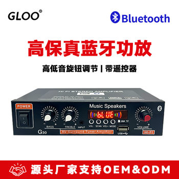 Cross-Border Digital Wireless Bluetooth Hifi Speaker Audiophile-Grade Home Two-Channel Amplifier Eq Car Mini Amplifier
