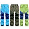 PETUTWO/Pengtu New Fall/Winter Children's Soft Shell Pants Fleece Pants Outdoor Mountaineering Pants for Boys and Girls