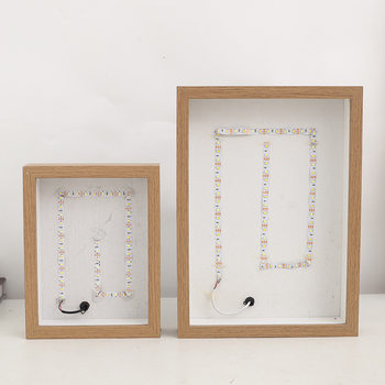 Spot Light Painting Photo Frame with Light Home Gift Valentine's Day Moonlight Painting Night Light Decoration Desktop Photo Album