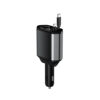 The New C2 Can Break the Window, Five-In-One Multi-Function Fast Charging 120W Metal Car Charger Comes with a Retractable Cable Car Charger