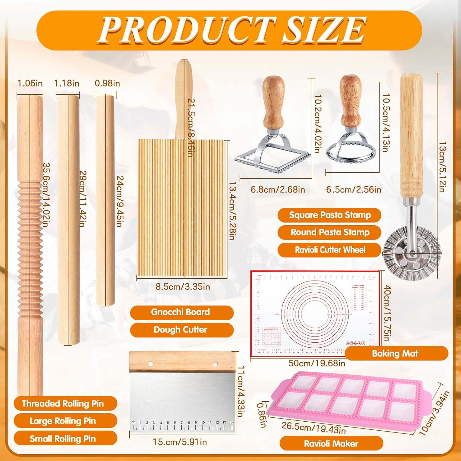 Cross-Border Noodle Board for Home Use, Noodle Rolling Tool, Pasta Rolling Pin, Italian Noodle Board, Spiral Pasta DIY Board