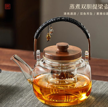Glass Steaming Integrated Teapot 5 New Open Flame Water Kettle Electric Ceramic Stove Tea Brewing Teapot for Home Use
