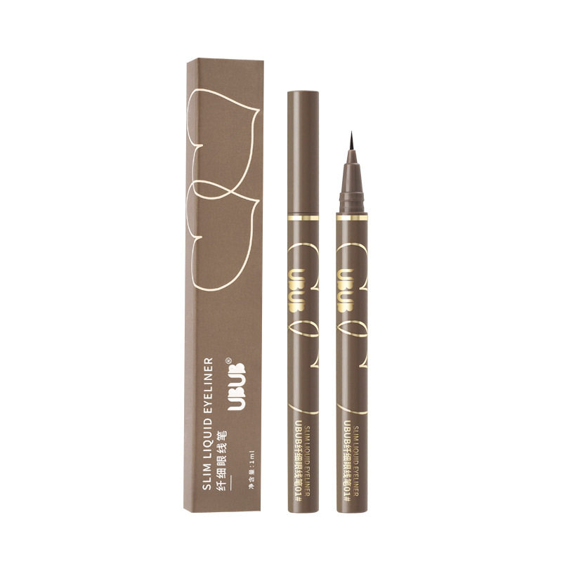 UBUB slim liquid lying silkworm Pen Waterproof quick-drying Brown Non-blooming eyeliner pen eye makeup eyeliner manufacturer