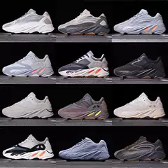 Coconut 700 Pure Original High-Top Sneakers Black Soul Bone White 700V3 Special-Shaped Luminous Men's and Women's Shoes Putian Shoes Height-Increasing