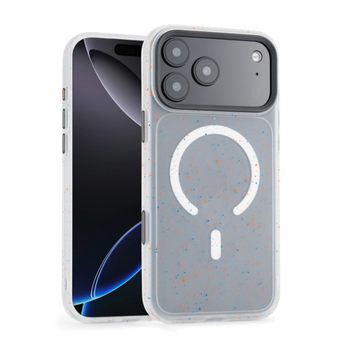 New iPhone16 phone case splash ink design transparent color frame magnetic suction case for Apple 15 mobile phone protective case