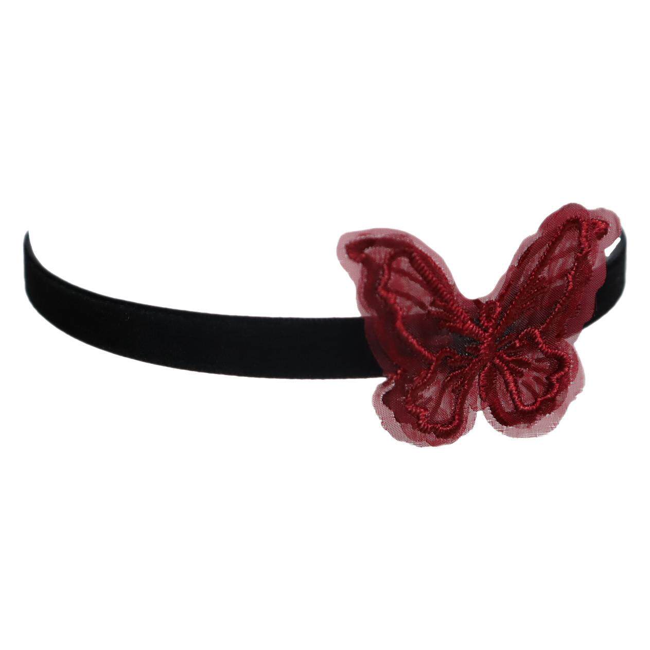 Dark Night Butterfly Collar Necklace Ankora Red Clavicle Chain Temperament Super Fairy Three-dimensional Butterfly Necklace Cross-border Jewelry
