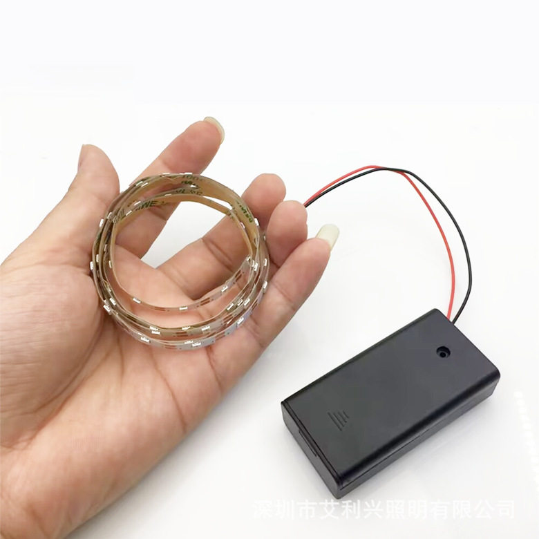 3v3.7v5vled battery box lights with colorful self-flashing color-changing horse racing USB flashing lights 5mm ultra-fine soft lights