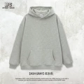 Floral gray hooded