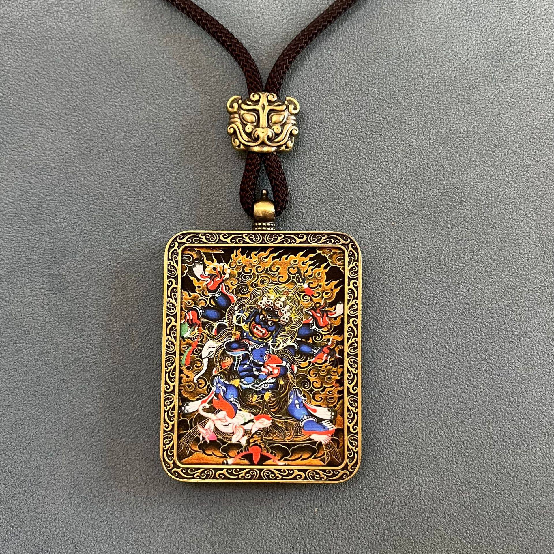 Thangka Non-Hand-Painted Thangka Thangka Pendant Twelve Zodiac Signs and Eight Guardian Gods Scenic Spots Buddhist Souvenirs