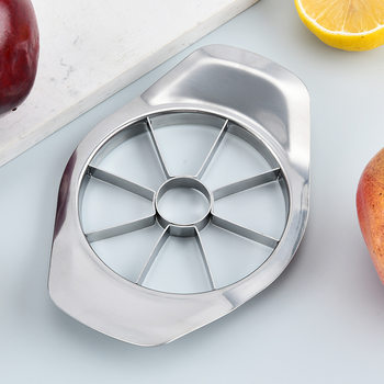 Multi-functional full stainless steel apple cutter fruit core-pulling core-removing slicer fruit platter splitter