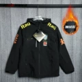 【fleece-lined】brazilian windbreaker - neymar style - black