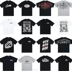 Cross-Border American-Style Corteiz Alcatraz Short-Sleeve T-Shirt for Men, Ins Street Style T-Shirt, Summer High Street Half-Sleeve for Women