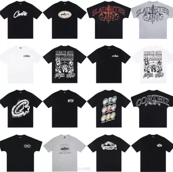 Cross-Border American-Style Corteiz Alcatraz Short-Sleeve T-Shirt for Men, Ins Street Style T-Shirt, Summer High Street Half-Sleeve for Women