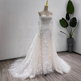 Aliexpress белое свадебное платье для новобрачных с шлейфом на одно плечо, легкая внешняя торговля, роскошное нишевое свадебное платье, темпераментное тонкое платье с юбкой