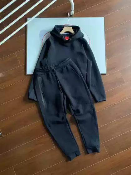 25 Years New Men's Sports Laminated Spring and Autum Hooded Sweatshirt and Sweatpants 017+002