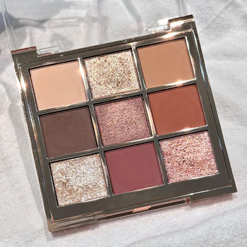 Poto Cement Gray Nine-Color Eyeshadow Earthy Amber Sunset Pearlescent Matte Cold Gray Oatmeal 9-Color Douyin 203 #