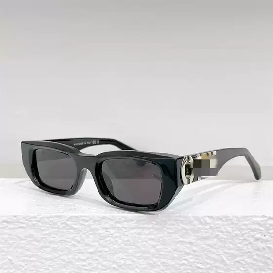 New fashion brand OFF sunglasses European and American style OERI124 small square plate men's and women's personalized street shot hip hop sunglasses