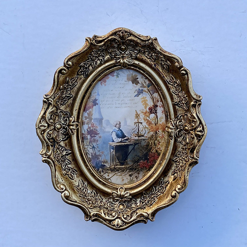 European-style resin photo frame American-style creative wedding photo resin photo frame decoration living room soft decoration decoration