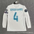 1718 real madrid home long sleeve no. 4