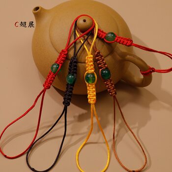 Wholesale Handmade Tea Pot String for Kung Fu Tea Ceremony, Purple Clay Pot Lid String, Teapot String, Teacup String