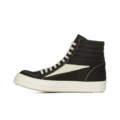 Black canvas high tops