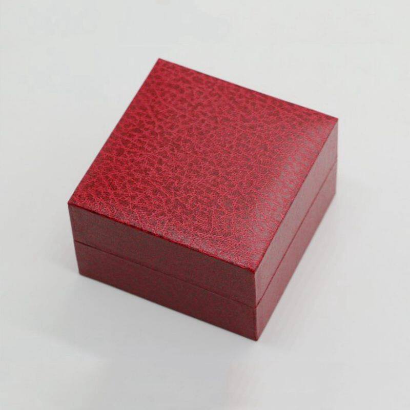 Litchi Pattern Leather Paper Watch Box Flip Watch Box Gift Box Single Jewelry Holiday Gift Pillow Watch Box Bag