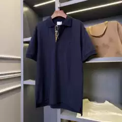 High-Quality Version with Correct Tb Letter Embroidery on the Chest, Polo Collar, Unisex Loose Fit, Wholesale Correct Version, Trendy
