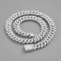14mm flip buckle chain silver