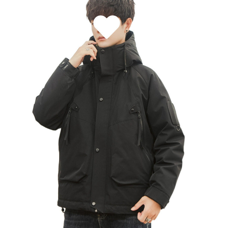 Down Jacket Men's 2024 Winter Charge Jacket Down Jacket Jacket Three-proof Wash-free Fashion Outdoor Warm Cold-proof Clothing