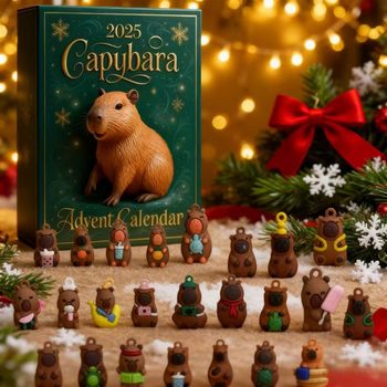 Cross-Border Popular Kapibala Blind Box Doll Holiday Gift 24Pc Surprise Gift Blind