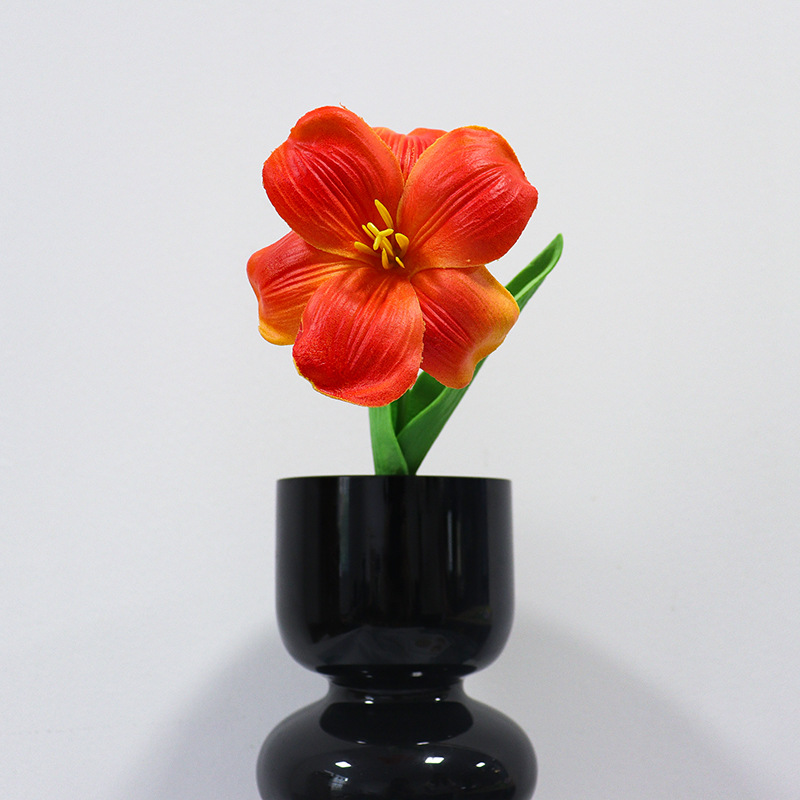 佰顺郁金香仿真花婚礼假花花束拍摄道具家居客厅装饰PU仿真花批发