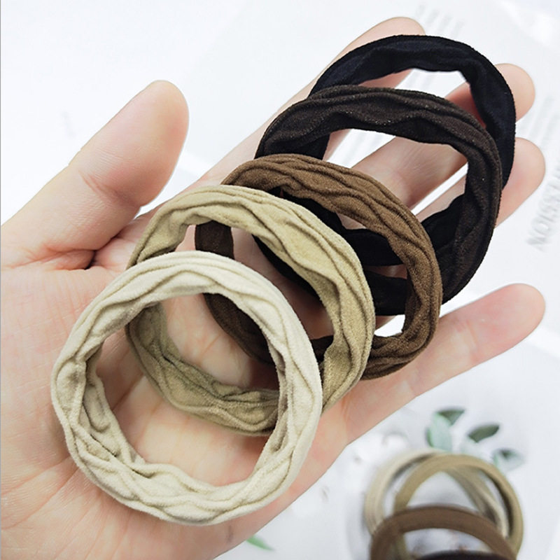 Korean Style Non-injuring Hair Towel Loop Headband High Elastic Seamless Rubber Band Women's Hair Loop Hair Accessories