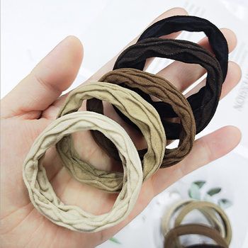 Korean Style Non-injuring Hair Towel Loop Headband High Elastic Seamless Rubber Band Women's Hair Loop Hair Accessories