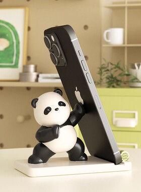 成都熊猫文创纪念品手机支架摆件公室桌面实用伴手礼送老外礼物